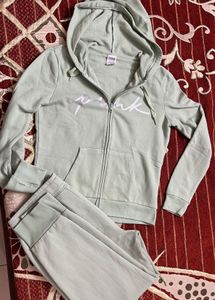 Green Full-Zip Hoodie with lower