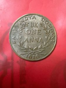 One Anna 1818 Token Rare