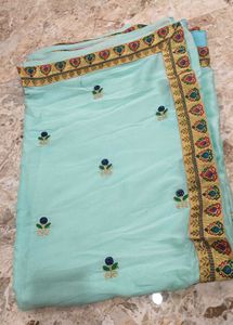 Elegant Embroidered Saree