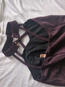 Shimmering Purple Mini Dress