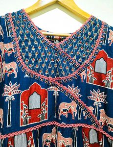 Elephant Print Tiered Dress