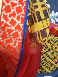 Red Ethnic Saree with Blouse