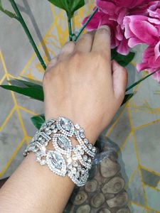 Rhinestone Cuff Bracelet