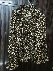 Leopard Print Top For Women