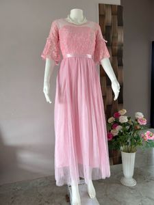 Sweet Pink Tulle And Lace Bodice Gown
