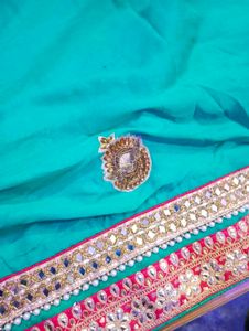 Elegant Contract Saree With Blouse