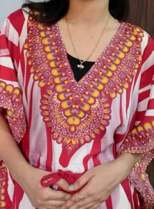 Classy Look Red Kaftan