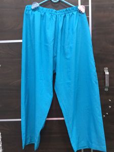 Blue Sweetheart Neck Kurta Set