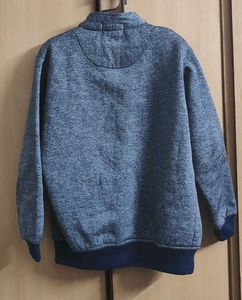 Stylish Blue Zipper Jacket