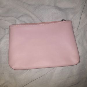 Leather Travel Pouch - Baby Pink