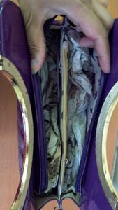 Purple handbag