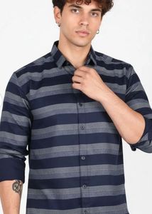 Striped Slim Fit Casual Shirt