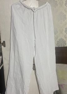 White Wide Leg Pants