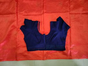 Orange Embroidery Saree