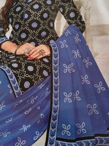Blue 💙 Cotton Bandhini Special