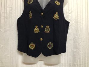 Liz Claiborne Blue Waistcoat