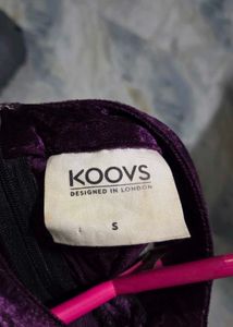 Purple Velvet Crop Top