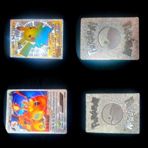 Pokemon Cards - Pikachu & Charizard Silver