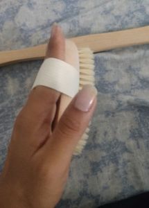 Wooden Back Exfoliator Brush