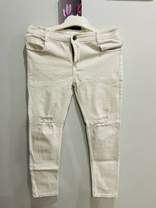 Styzon White Jeans Dull Quality