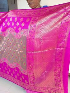 Pink Banarasi Silk Saree