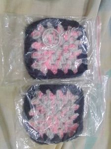 Crochet Square Keychain