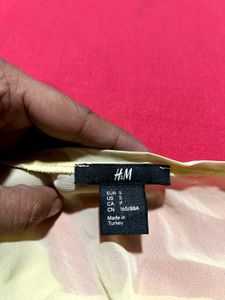 H&amp;M Yellow Tank Top with Pocket