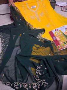 Beautiful Heavy Party Wear Dress Metirial