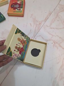 ganesh laxmin silver coin empty box