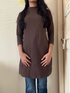 ribbed brown dress/top