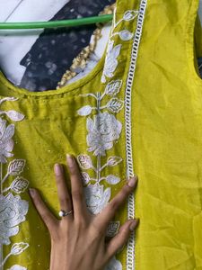 Lime Kurta Set