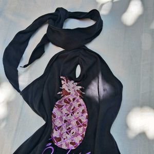 Y2k Halter Fitted Printerest Top