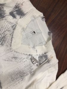 Distressed Knit Sweater