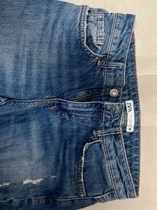 Zara Ripped Denim Jeans