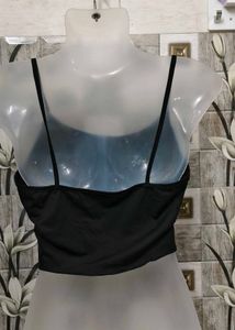 Skeleton Print Crop Top