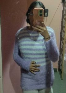 Striped Fuzzy Sweater🥹🥹💕💕💕💕🫶🏻
