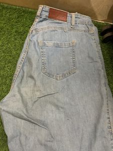 Blue Denim Baggy Jeans
