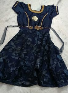 Cute Blue Floral Dress