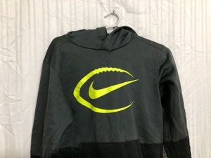 Nike Gray Black Hoodie Pullover Dri-fit Sweatshirt