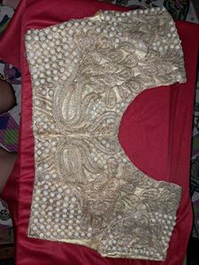 Embroidered Pearl Embellished Blouse
