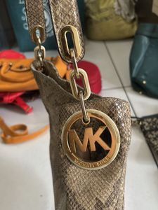 Real Python Leather Bag