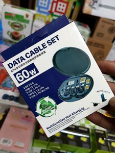 Versatile Cable Storage Box with USB Adapter Kit:
