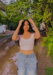 Blue Denim parachute pant