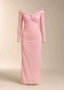 Elegant Pink Maxi Dress
