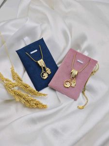 18K GOLD PLATED DESIGNER CHAIN WD PENDANT
