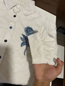 Embroidered White Shirt