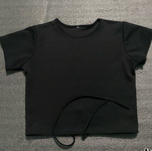 Black Crop Top For Women