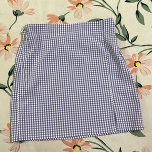SHEIN- Gingham Mini Skirt