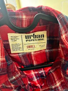 Urban Pipeline Plaid Flannel Vest