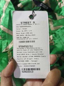 Street9 Green Patterned Shirt